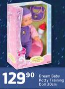 Dream Baby Potty Training Doll 30Cm