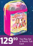 Tea Play Set In Plastic Tub-Each