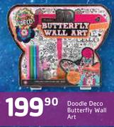 Doodle Deco Butterfly Wall Art