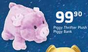Piggy Thrifter Plush Piggy Bank