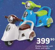 Kiddies Scooter With Music And Lights