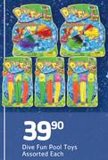Dive Fun Pool Toys Assorted-Each