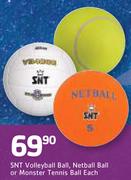 SNT Volleyball Ball, Netball Ball Or Monster Tennis Ball-Each