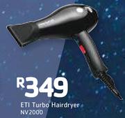 ETI Turbo Hairdryer NV2000