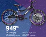 Diamond Back 20" Viper Boy's Or Impression Girl's Mountain Bicycle-Each