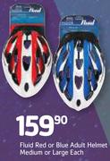 Fluid Red Or Blue Adult Helmet Medium Or Large-Each