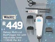 Wahl Deluxe Multi-Cut Hair Clipper Kit With Adjustable Lever-Per Kit