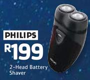 Philips 2 Head Battery Shaver