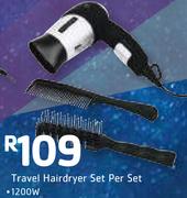 Stylista Travel Hairdryer Set 1200W-Per Set