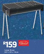 Large Braai 60x30x14Cm