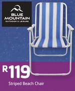 Blue Mountain Striped Beach Chair