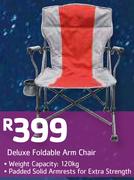 Deluxe Foldable Arm Chair