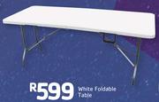 White Foldable Table