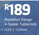 Medallion Design 4 Seater Tablecloth-1320 x 1320cm
