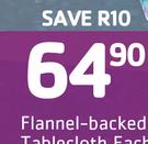 Flannel Backed Tablecloth-132 x 178cm Each