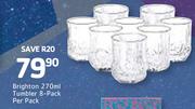 Brighton 8 Pack Tumbler-270ml Per Pack