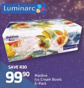 Luminarc 6 Pack Maldive Ice Cream Bowls-Per Pack