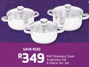 PnP 6 Piece Stainless Steel Cookware Set-Per Set