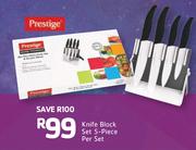 Knife 5 Piece Block Set-Per Set