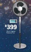 Counter Point 40cm Chrome Pedestal Fan