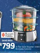 Russell Hobbs 3-Tier Satin Steamer(Excluding Contents)