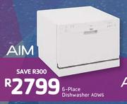 AIM 6-Place Dishwasher ADW6