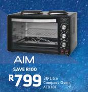 AIM 30ltr Compact Oven ACO30T