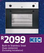 KIC Built-In Stainless Steel Oven KEO603IX(Excluding Installation)