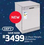 Defy 12-Place Metallic Dishwasher DDW176