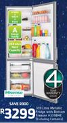 Hisense 359ltr Metallic Fridge With Bottom Freezer H359BME(Excluding Contents)