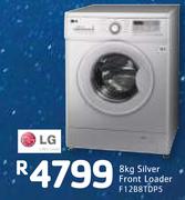 LG 8kg Silver Front Loader F12B8TDP5