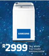 Samsung 9kg White Top Loader WA90H4200SW