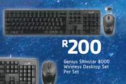 Genius Slimstar 8000 Wireless Desktop Set-Per Set