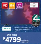 Hisense 40"(101cm) Full HD LED TV 40K220P