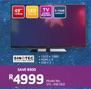 Sinotec 49"(124cm) Full HD LED TV STL-49E360
