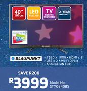 Blaupunkt 40"(101cm) Full HD LED TV STY0640BS