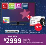 Blaupunkt 32"(81cm) HD Ready LED TV STY0632S