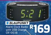 Blaupunkt Alarm Clock Radio With USB Charger CR1003B