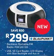Blaupunkt Deckless Portable FM Radio POR1001XD