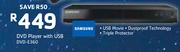 Samsung DVD Player With USB DVD-E360