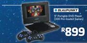 Blaupunkt 9" Portable DVD Player(300 Pre Loaded Games)