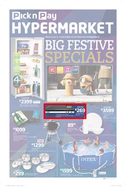 Pick n Pay : Special (14 Dec - 27 Dec 2015), page 1
