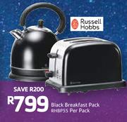 Russell Hobbs Black Breakfast Pack RHBP55-Per Pack