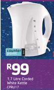 Counter Point 1.7ltr Corded White Kettle CPRU17