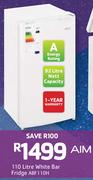 Aim 110Ltr White Bar Fridge ABF110H