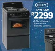 Defy 3 Plate Compact Stove DSS513