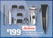 Sunbeam 4-In-1 Men's Grooming Kit SGK-4000-Per Set
