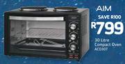 AIM 30ltr Compact Oven ACO30T