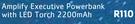 Amplify Executive Powerbank With LED Torch 2200mAh