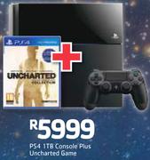 PS4 1TB Console+ Uncharted Game